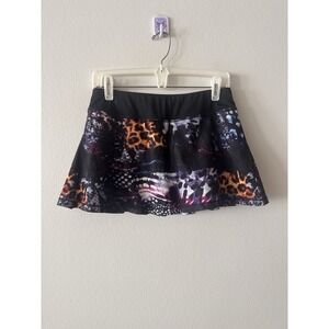 QUEENIEKE Women Skort Small Athletic Skirt Tennis Golf Pickleball Galaxy Abstrac